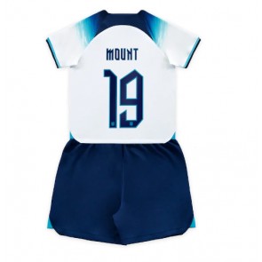 England Mason Mount #19 Replica Home Stadium Kit for Kids World Cup 2022 Short Sleeve (+ pants)